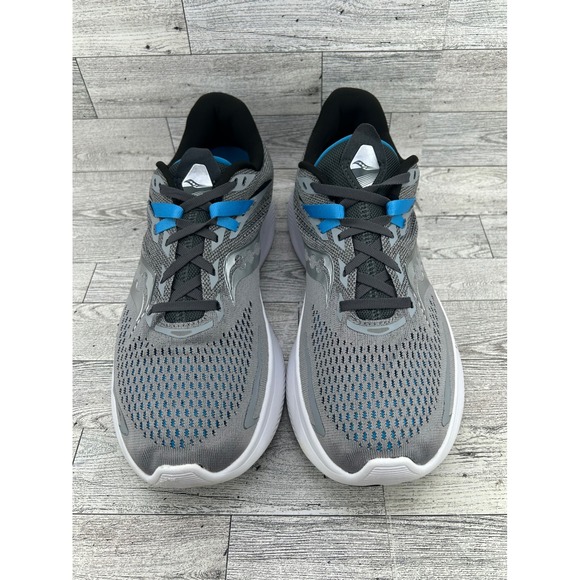 Saucony Ride 15 Men Running‎ Shoes Grey Blue Silver S20729-15 Size 11.5 main image 13